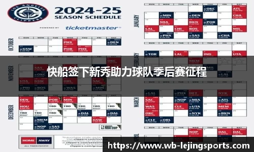 快船签下新秀助力球队季后赛征程